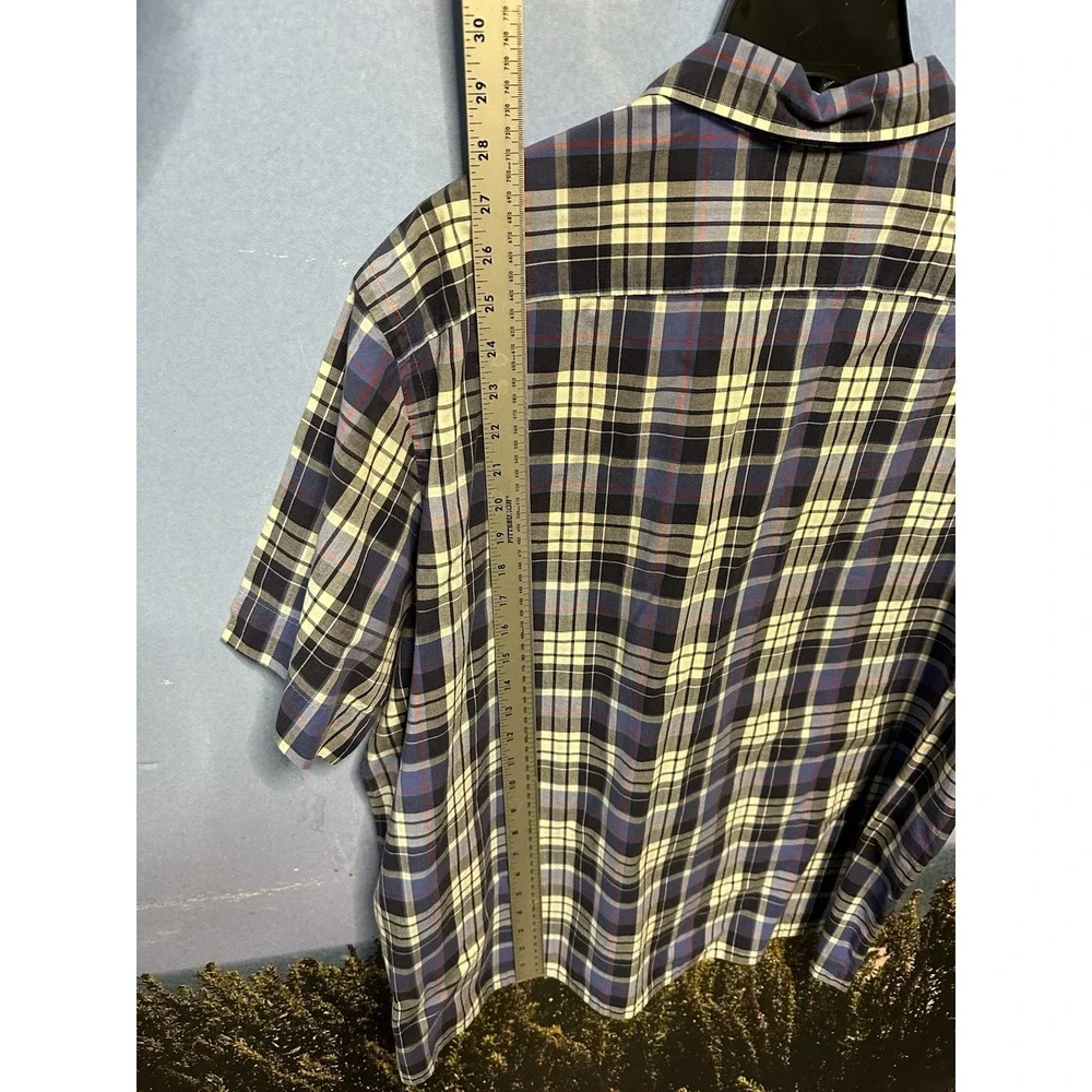 POLO by RALPH LAUREN Andy Camp Buttonfront Plaid Shirt Size XL Short Sleeve‎
